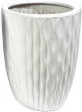 Vrtna ukrasna tegla 24,5cm - bijela - ELI2425