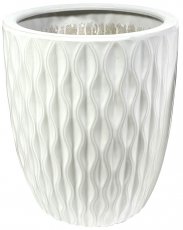 Vrtna ukrasna tegla 32cm - bijela - ELI2418