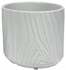 Vrtna ukrasna tegla 13cm - bijela mat - ELI2333