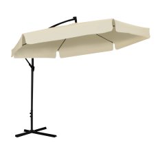 Vrtni suncobran s LED pokrovom 3 m - bež - GAO1503