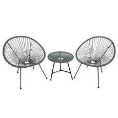 Komplet vrtnog namještaja - sivi - FAT3446