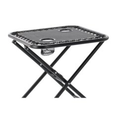 Sklopivi turistički stol 50 cm - crni - LEZ2739