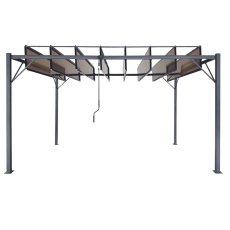 Vrtna pergola 3x4 m - smeđa - TUN4023