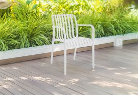 Vrtna stolica - bijela - FAT8656