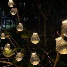 Solarna vrtna girlanda 2 + 1,8 m 10 LED - toplo bijela - SOL3613
