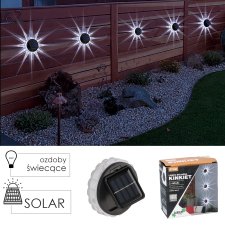 Komplet 2 solarnih svjetilj Star LED - hladno bijela - SOL3712