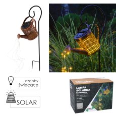 Solarna svjetiljka u obliku zalijevače 37 LED - toplo bijela - SOL3781