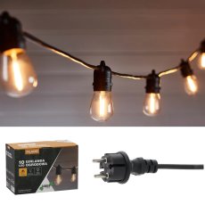 Vrtna girlanda 3+7m filament 10 LED - toplo bijela - SOL1236