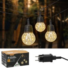 Vrtna girlanda 3+7 m Bubble 10 LED - toplo bijela - SOL1298