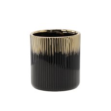 Keramička ukrasna posuda - zlatno-crna - ELI3376