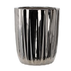 Keramička ukrasna posuda - srebrna - ELI3444