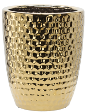Keramični ukras za lončić 31,5 cm - zlatna saće - ELI3482