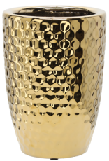 Keramička ukrasna posuda 25.5 cm - zlatna saća - ELI3499