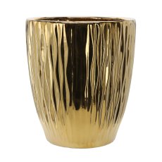 Keramička ukrasna posuda 45 cm - zlatni sjaj - ELI3567