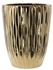 Keramička ukrasna posuda 29 cm - zlatni sjaj - ELI3581