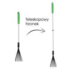 Metla grablje s teleskopskom drškom 77,5-112 cm - WAN6773