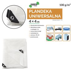 Cerada 4x4 m 100gsm 3% uv prozirna - DEK7664