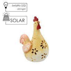 Vrtna figurica Kokoš s LED - GOT9064