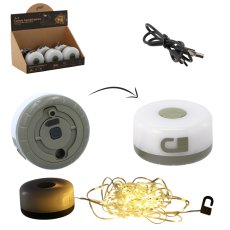 Kamp svjetiljka s lancem svjetala 3w 8 m usb, pakiranje 6 komada - CAM1014