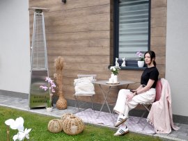 Komplet vrtnog namještaja - sivi - GOM5165