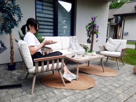 Vrtna garnitura - bež - ALM9408