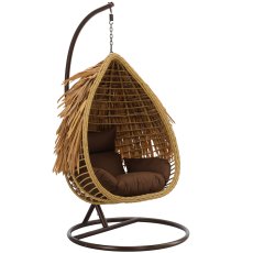 Viseća fotelja Aztec - prirodna/smeđa - FAT0077