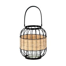 Lampion metalni sa staklenim uloškom H-24/39 cm - LIS9166