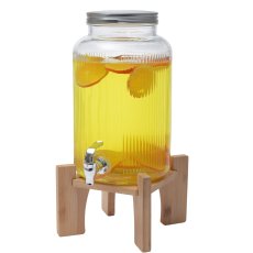 Staklenka s pipicom 5,5L s drvenim postoljem - SIP7972