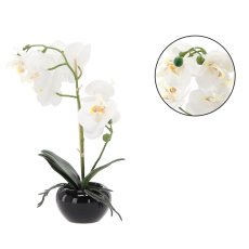 Umjetni orhidej - bijela 30 cm, pak. 6 kom - HID4795