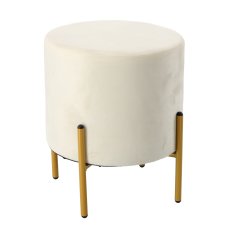 Okrugli tabure na nogicama - bež - PHO3901