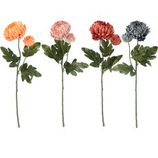 Umjetna grančica Krizantema s dva cvijeta, pak. 24 kom - HID4045