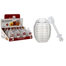 Plastična čaša za med 200ml sa žličicom 12 komada - OKY7956