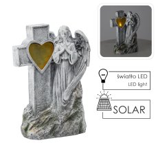 Figura Anđeo s križem LED - DED8790