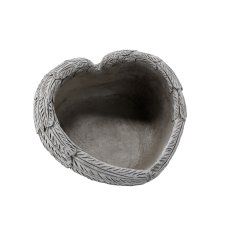 Cementna posudica Srce - siva - DED8837