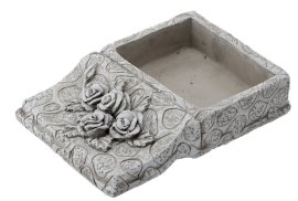 Cementna nadgrobna posuda Knjiga s cvijećem - DED8875