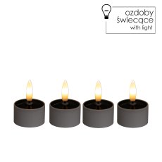 Komplet 4 solarnih svjetiljki Tealight - LED9445