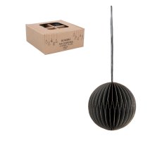 Set 4 ukrasa od papira fi 8 cm sivi - AIP2013