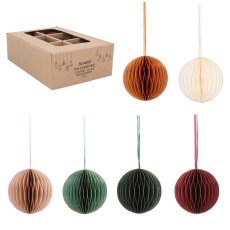 Set 6 ukrasa od papira fi8 cm mix boja - AIP2211
