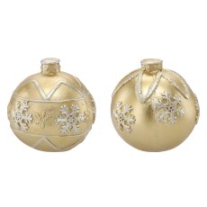 Božićna kuglica - zlatna, pak. 1 kom - GOT4954