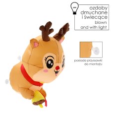 Naduvani sjeverni jelen za prozor LED - SUN8723