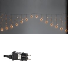 Svjetlosna zavjesa - zvjezdice 136l - toplo bijela, dulj. 3 + 3 m - LED0030