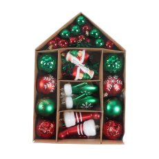 Komplet 66 ukrasa za božićno drvce - BIK7175