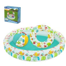 Dječji napuhujući bazen s loptom i obručem Bestway 122x20 cm - BES51124