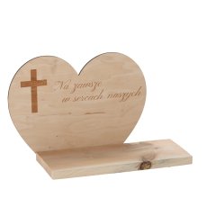 Podložak za svijeću Srce 05, nepečen - OME7844