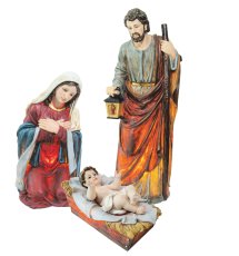 Komplet 3 osvijetljene figure Sv. Obitelj 120 cm - RAI6295HF