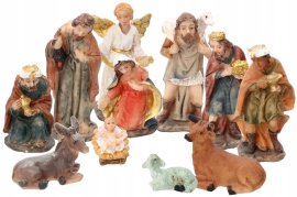 Komplet božićnih figurica 11 dijelova 5,5 cm - RAI4466