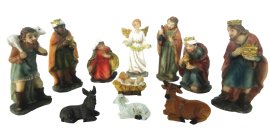 Komplet božićnih figurica 11 dijelova 5,5 cm - RAI4466