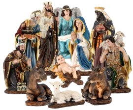 Komplet božićnih figura 11 dijelova do 110 cm - LIG110