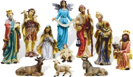 Komplet božićnih figura 11 dijelova do 80 cm - LIG80