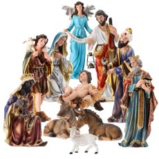 Komplet božićnih figura 11 dijelova do 80 cm - LIG80